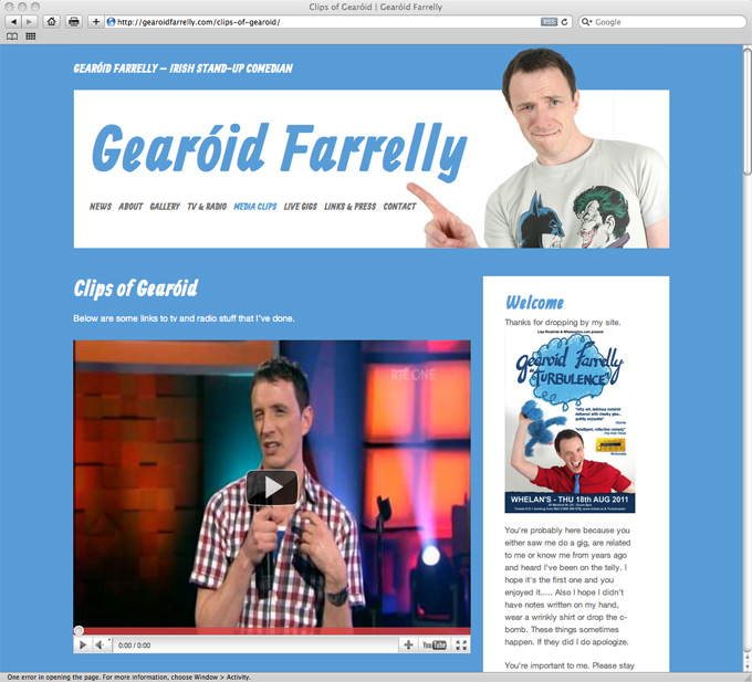 Gearoid Farrelly website